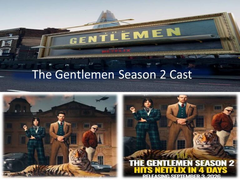 Gentlemen Season 2 cast details