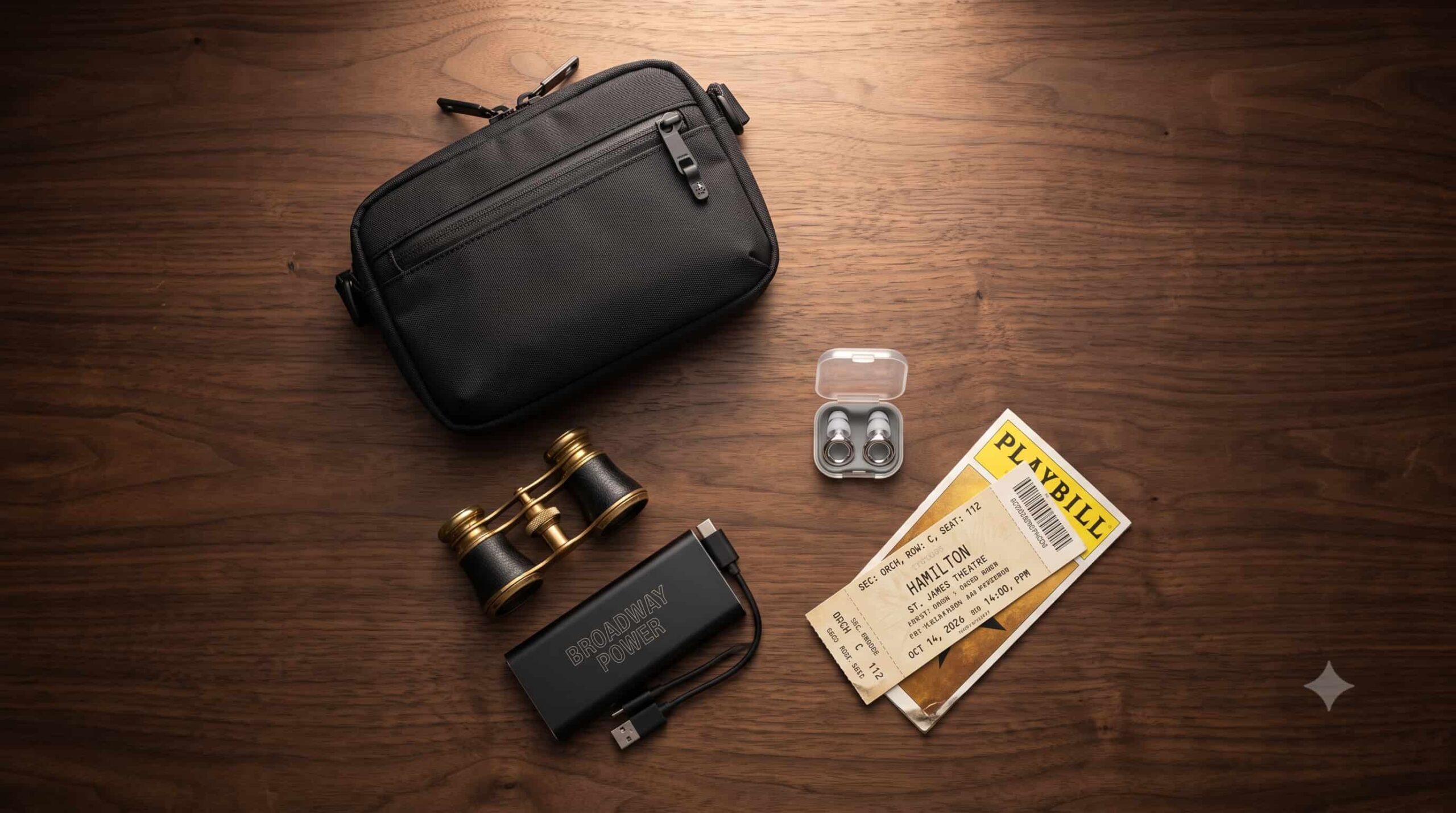 Essential items and bag policy checklist for Broadway theatre shows